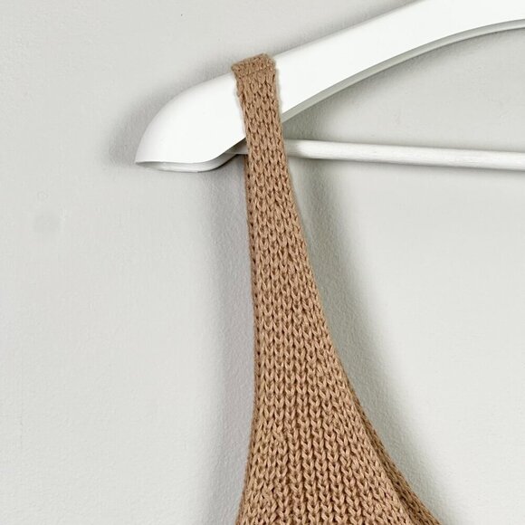 Intermix Linen Cotton Blend Knit Crop Top - Picture 4 of 8